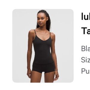 NWT lululemon Align , size 10 black
Waist-Length Cami A/B